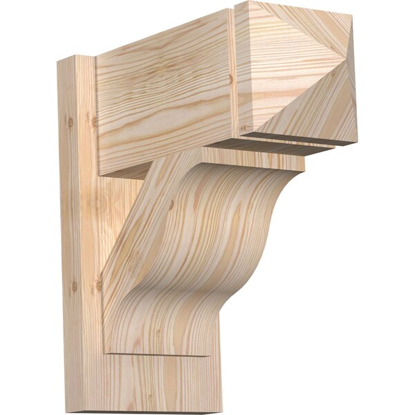 Ekena Millwork Funston Arts & Crafts Smooth Outlooker, Douglas Fir, 7 1/2"W x 16"D x 16"H OUT08X16X16FST03SDF - main